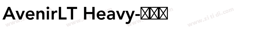 AvenirLT Heavy字体转换
